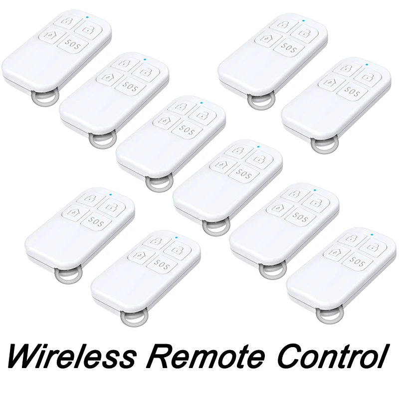 433MHz Wireless Remote Control White Disarm Arm 4 Buttons For Smart ...