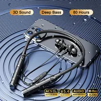 EARDECO HIFI Sound Wireless Headphones In-ear Bass 5.4 Bluetooth Headphone Noise Reduction Neckband Earphones Sport Outdoor