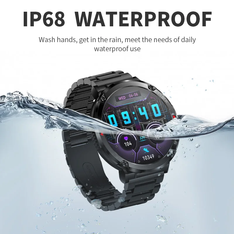 LIGE 600mAh  ȭ Ʈ ġ AMOLED ÷ ũ    پ ̾ IP68  Smartwatch
