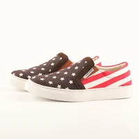 TMA EYES Spring and Summer Women's  Simple Casual  Shoes WIth Stars and Stripes 1