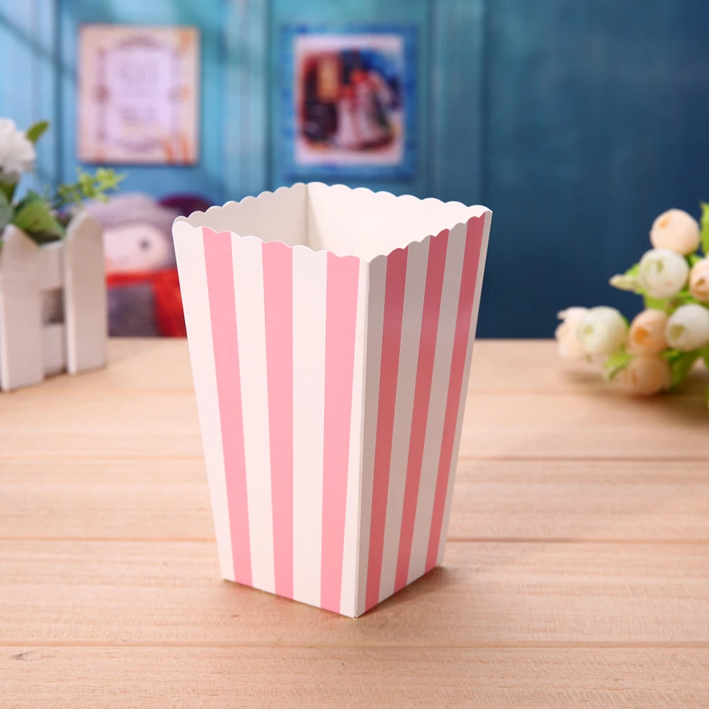 12-Pack Foldable Paper Popcorn Boxes – Colorful Treat Holders for Snacks, Candy, Chips ... - SKU CCL61029 - UGI Packaging