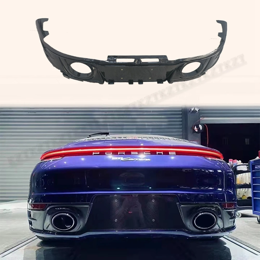 

For Porsche 992 Carrera Rear Bumper Lower Lip Diffuser Dry Carbon Fiber