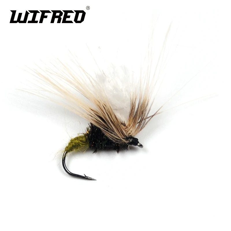 

Wifreo 6 PCS #12 Grey Emerger Dry Fly Caddis Trout Fishing Flies