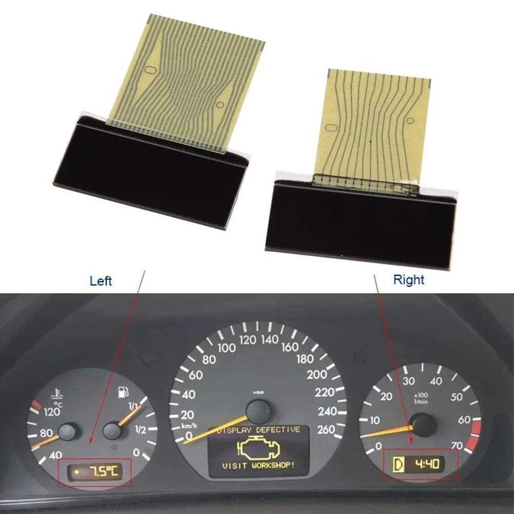 

2 Pcs Car LCD Screen LCD Display Replacement For Mercedes E-Class W210 CLK-Class W208 SLK-Class R170 W202 Car Accessories