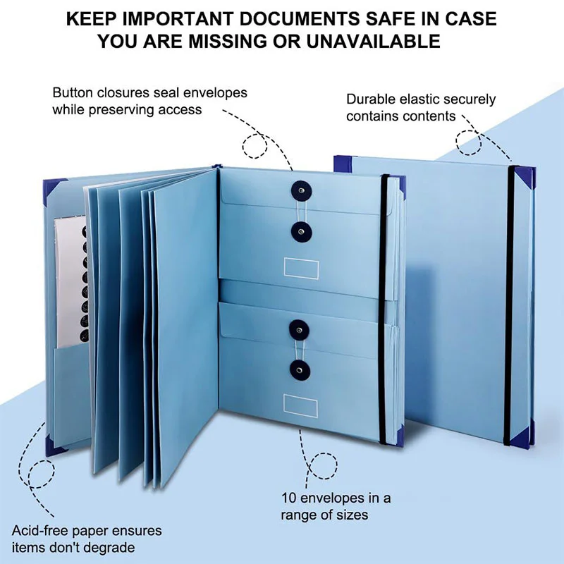 Folio Folders Pockets Document Organizer Office School