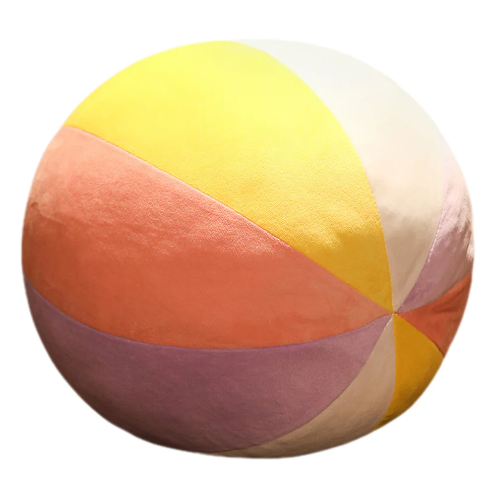 

Ball Pillow Fluffy Pillows for Bedroom Sphere Shaped Decorative Throw Plush Round Cushion Cozy Furry Household