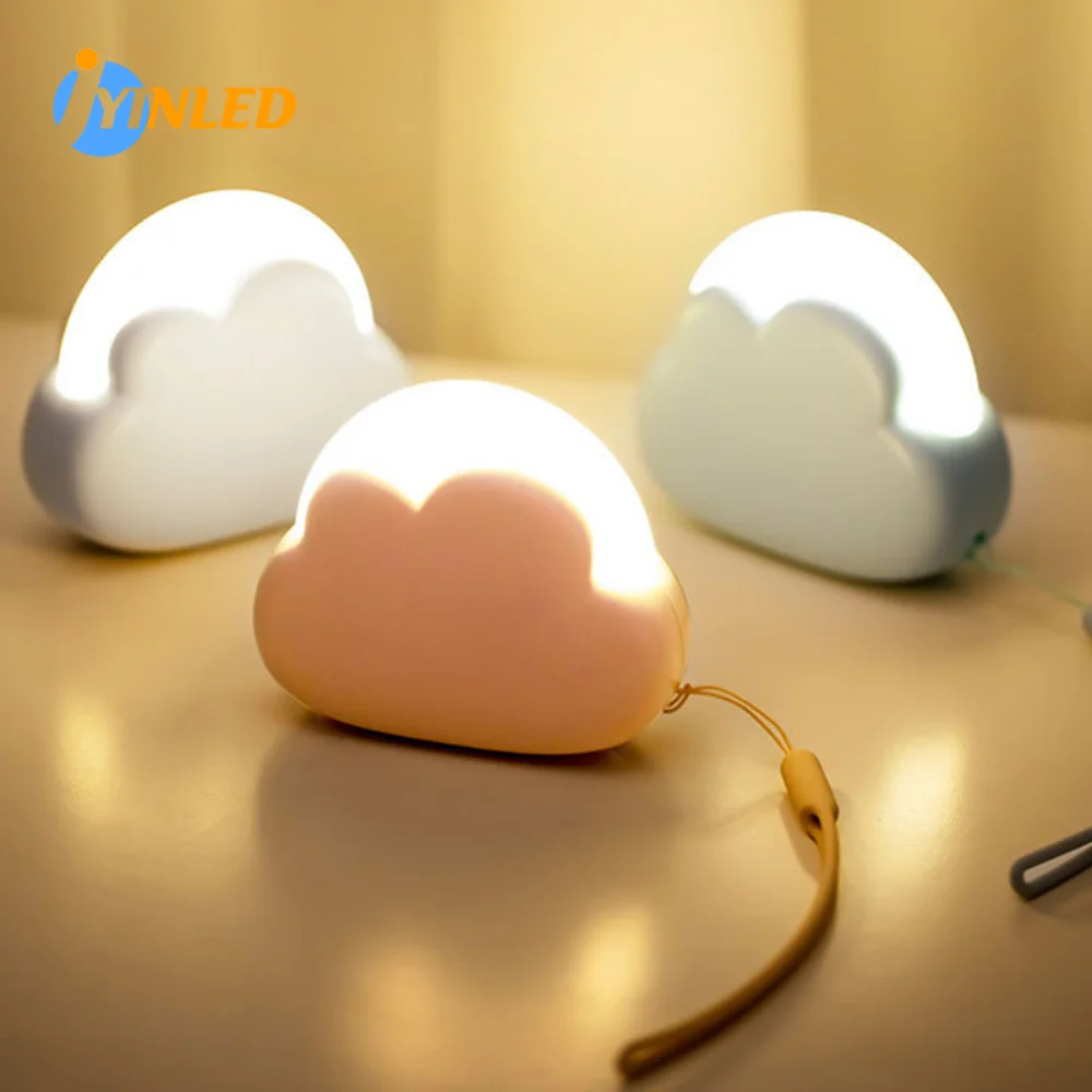 

Children's Night Light For Present Cloud Baby Nightlight Cute For Home Bedroom Kid USB Cartoon Led Lamp Baby Shine Cloud Toy