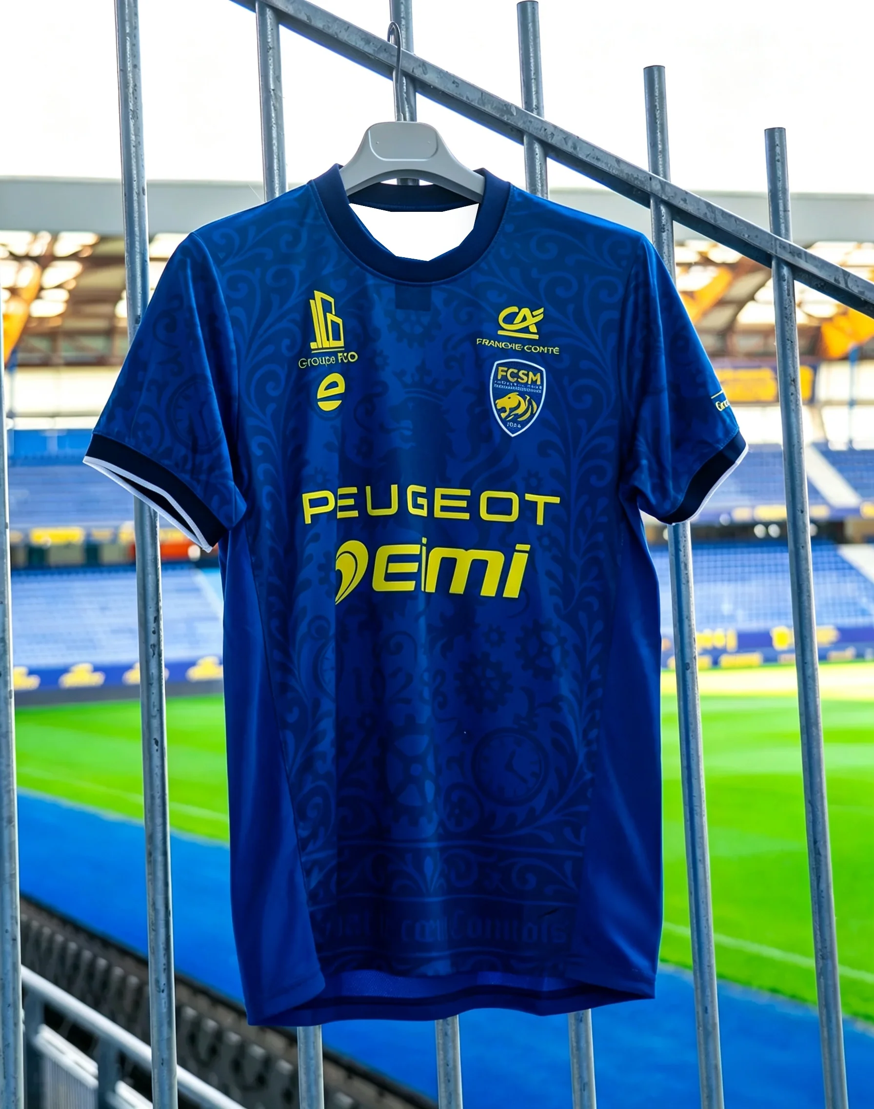 26-27 Sochaux Bedrucktes Fußball-T-Shirt mit kurzen Ärmeln, atmungsaktiv, für Sommer, Sport und Freizeit, vielseitig, für Familien geeignet, bequem.