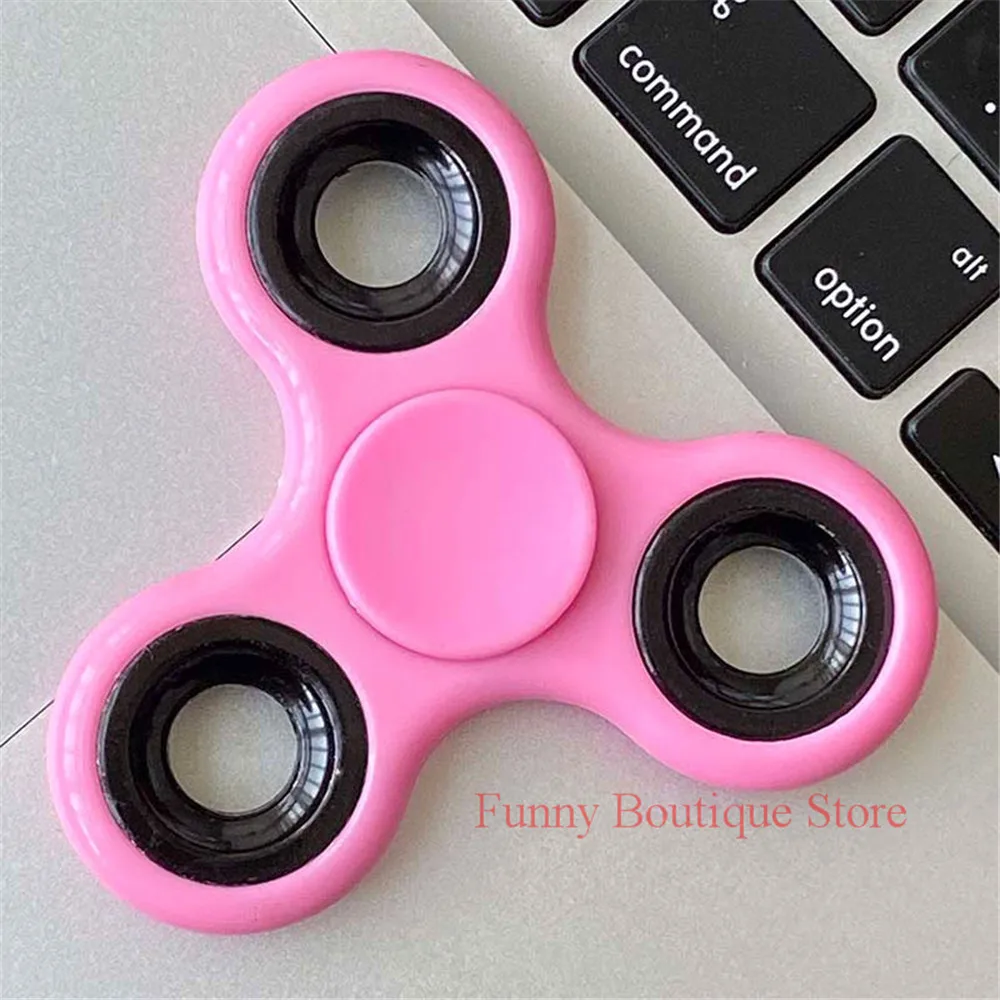 Red Hand Spinner ABS Fidget Spinner For Autism ADHD Anti Stress Creative Tri-Spinner High Quality Adult Kids Funny Toys Gift 4
