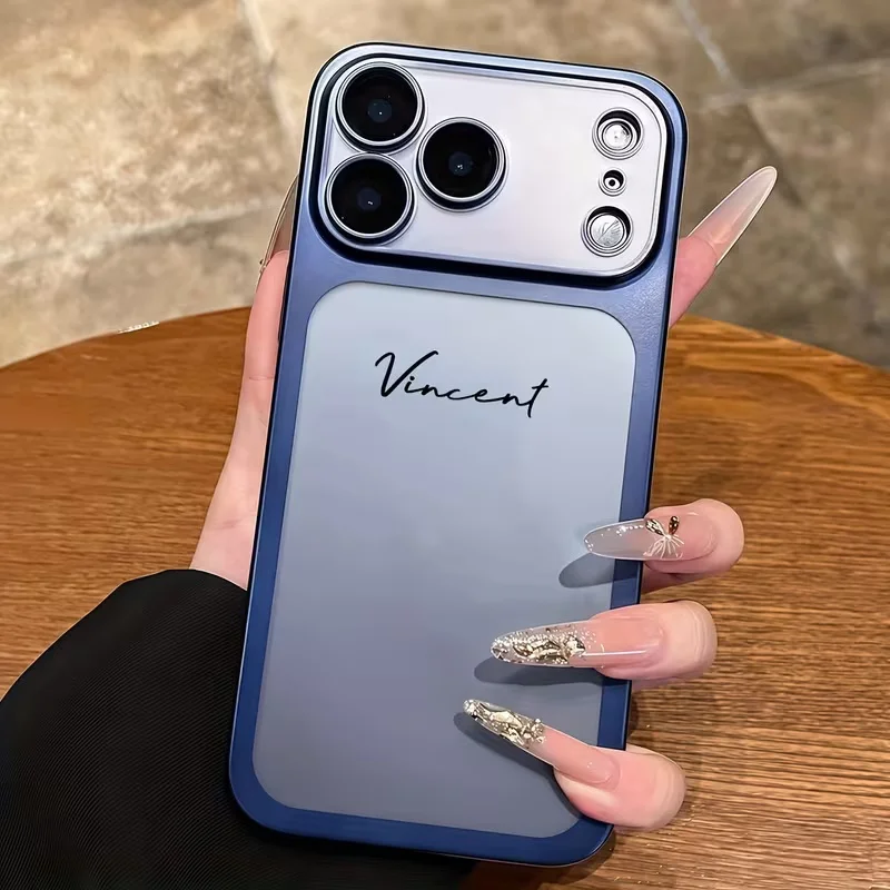 Personalized Signature Customized Name Letters Frosted PC Luxury Phone Case thumbnail 3