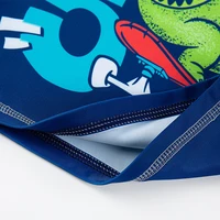 Children's Long Sleeves Split Bathing Suit Korean Version Boys Sunglasses Dinosaurs Pattern Beach Swimsuit Three-piece Set 5