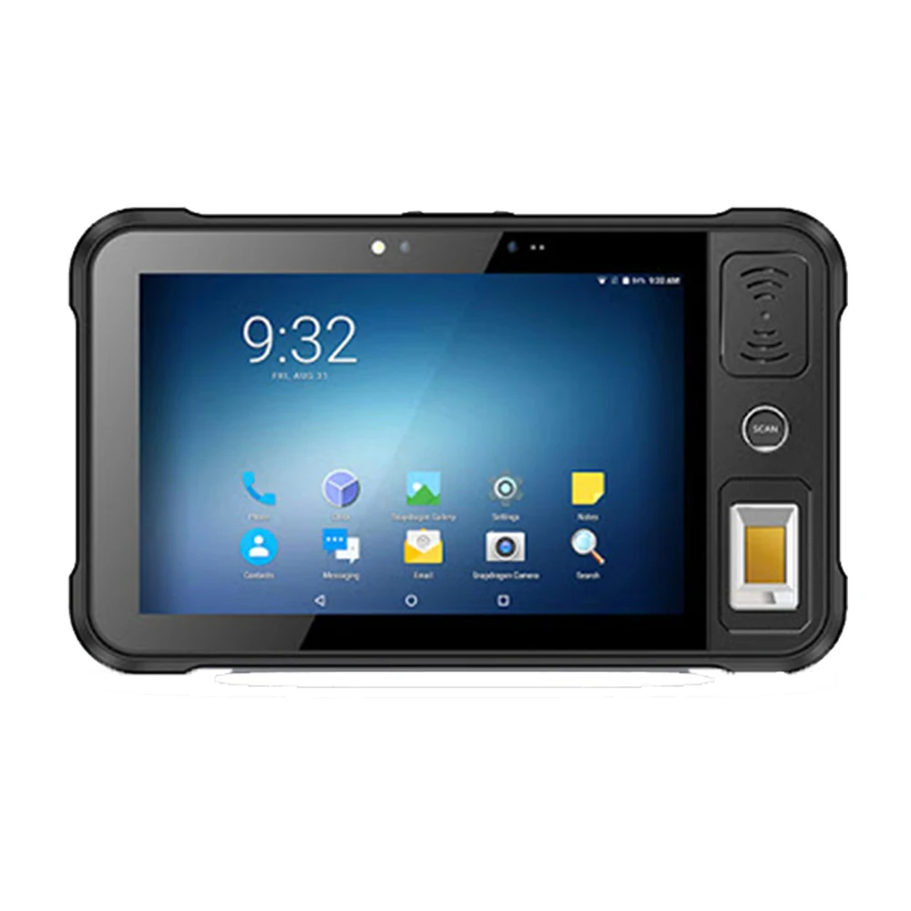 8 Pollici Android 9/13 Os Tablet Robusti Pc Computer Industriale Nfc 2D Qr Scanner Impronte Digitali Uhf Rfid Tablet Telefono Chainway P80