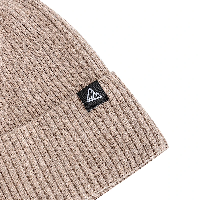 Hot Sale Unisex Autumn/Winter Beanie Hat Mountain Peak Labal High Elasticity Knitted Hats For Men Women Outdoor Sports Ski Hats