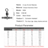 20/100pcs/lot Swivel Sleeves 3-way Fishing Swivels Crane Swivel Cross Line Fishing Connetor Saltwater Terminal Tackle 3