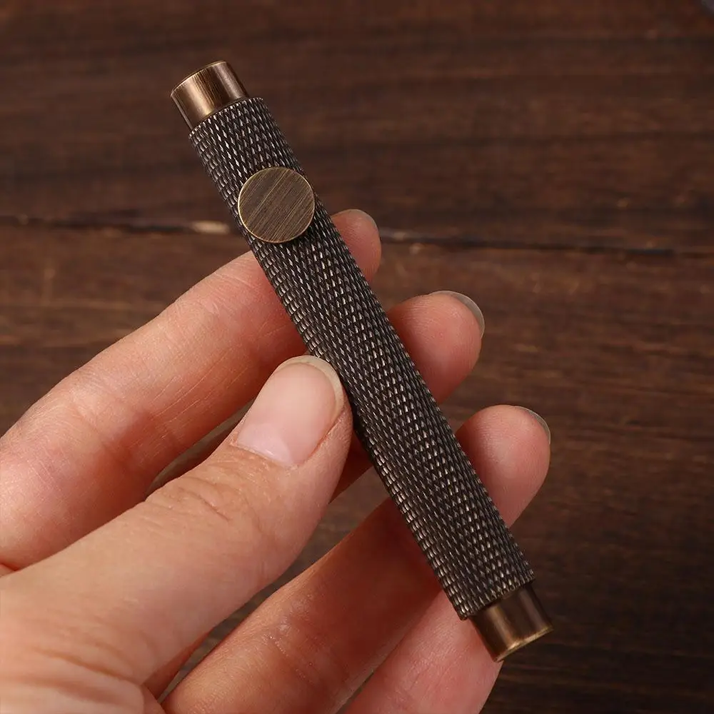 Penna Portatile Regalo Ef/F/Bent Metal Retro Luxury Ink Pen Penna Stilografica Penna Stilografica In Ottone