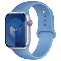 Premium Silicone Sport Band for 38mm-40mm-41mm M-L (75 Mist Blue)