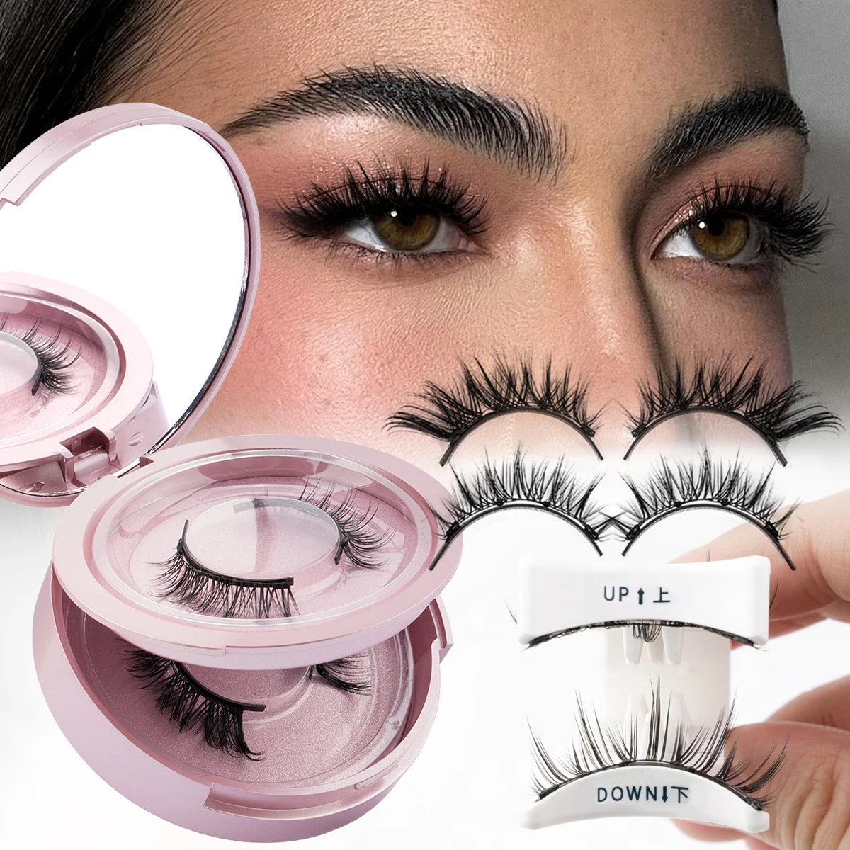 MEISHENJIE Magnetic Eyelashes Kit Natural Long Full Strip Mink False Eyelash Reusable Makeup Tools Faux Cils maquillaje C&iacute;lios