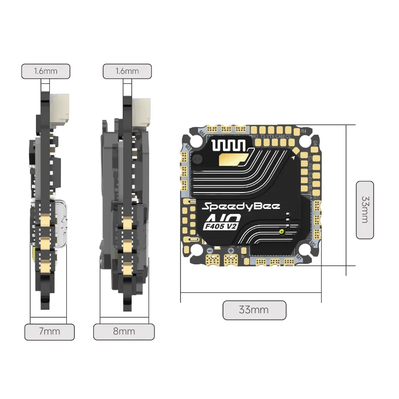 Carte AIO V2 35A/40A pour Drone FPV Micro - Flywoo Goku