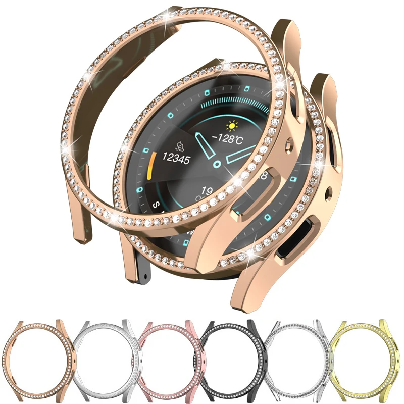 Sparkling Diamond-Encrusted Protective Case for Samsung Galaxy Watch - No Glass