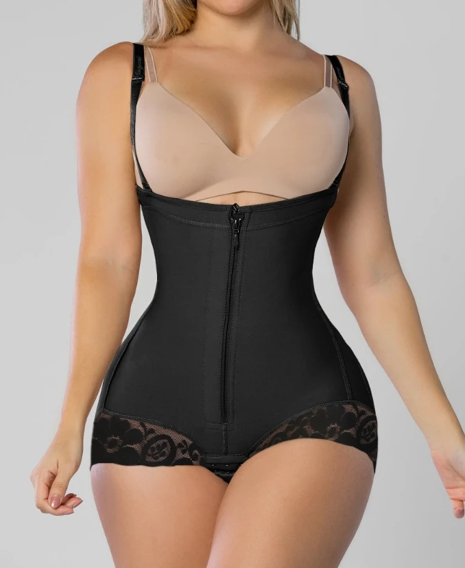 Fajas colombianas mulheres calças compridas corpo inteiro shapewear pós-parto cintura trainer shaper pós lipoaspiração barriga c