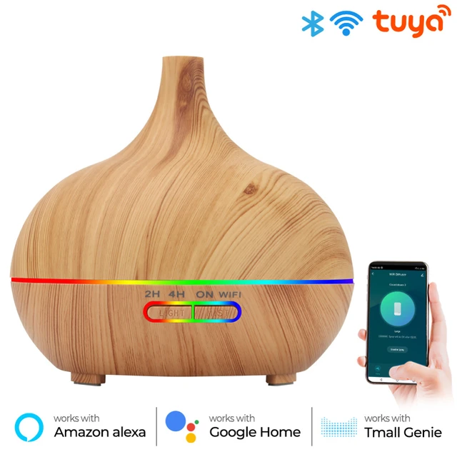 Tuya WiFi Smart Humidifier With Light Essential Oil Diffuser Aromatherapy  Air Humidifiers Ultrasonic Humidificador Alexa Google - AliExpress