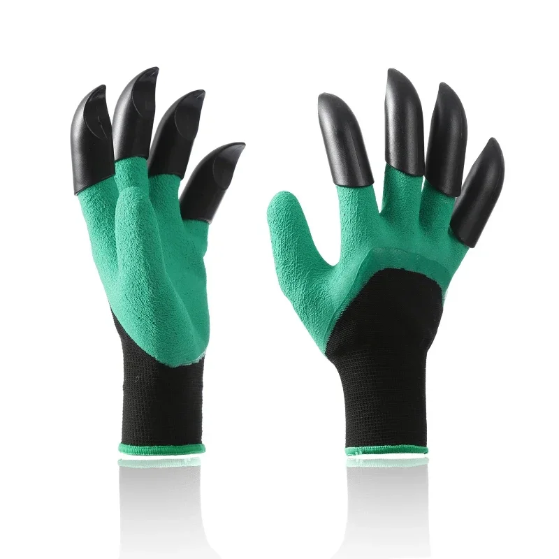 Garden Flower Planting Double Claw Gloves Waterproof and Anti Thorn Grass Pulling Latex Earth Digging and Horticultural Gloves 2