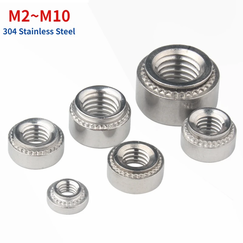 10 pezzi M4 inserto in nylon dadi autobloccanti in alluminio dado di