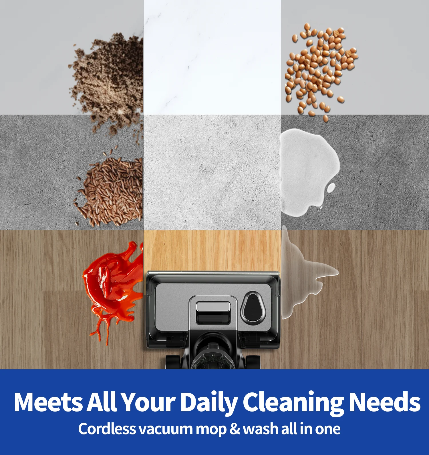 Redkey W15 Akku Wischsauger - Nass/Trocken Mit Selbstreinigung