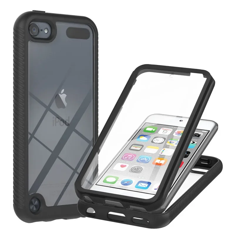 360° Shockproof Crystal Case with PET Front Film Armor Bumper