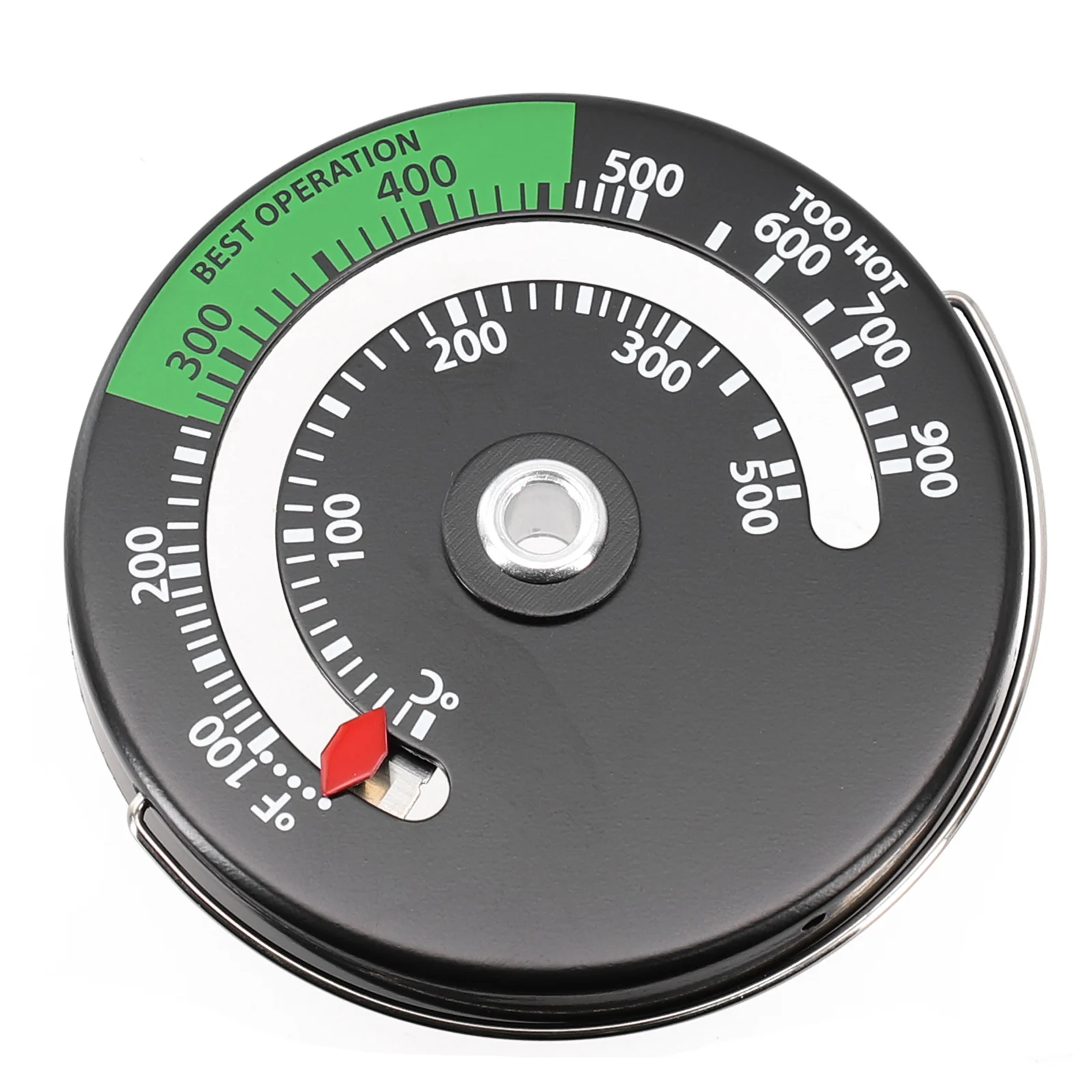 Magnetic Fireplace Stove Thermometer 6.3cm (Diameter) X 0.9cm (Depth) For Oven Stove Flue Pipe Fire Place Temperature Monitor