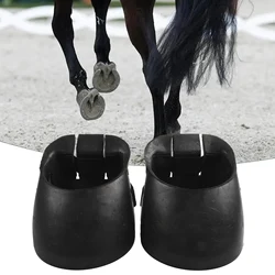 2pcs Horse Hoof Boots Protect Cover Rubber Outdoor Protect Horse\'s Hoof Equestrian Good Anti-slip Isolate Dirty Water Brand New