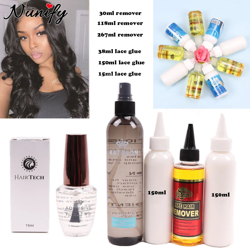 4Fl.oz (118ml) Tape Hair Remover For Scalp & Hair System 150Ml Lace Glue For Hair Extensions