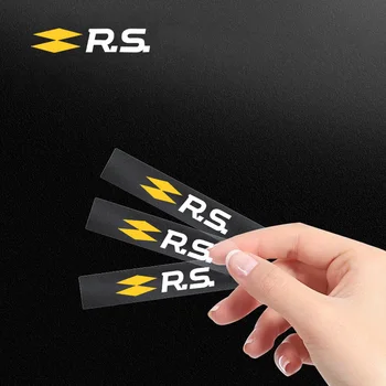 Auto Decorazione di Interni Adesivi Incollati Decorazione Impermeabile Per Renault RS Clio 2 3 4 5 6 MK2 MK3 MK4 Sport Koleos Captur Kadjar