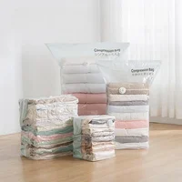 No Need Pump Vacuum Bags Large Plastic Storage Bags for Storing Clothes Blankets Compression Empty Bag Covers Travel Accessories 1