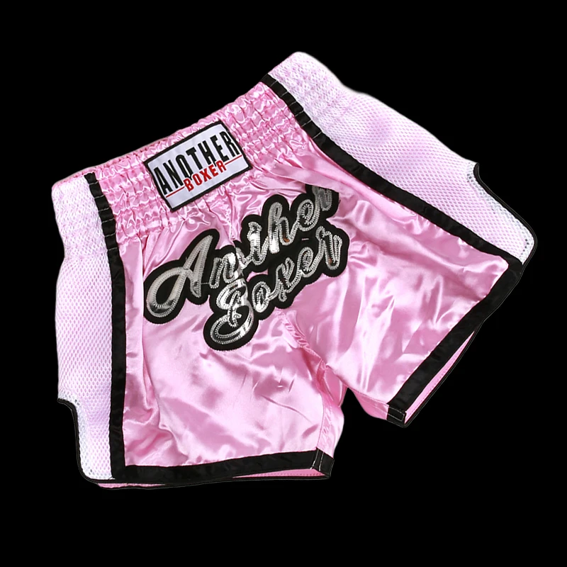 MuayThaiShortsMenWomenKidsPinkBoxingTrainingKickboxingPants