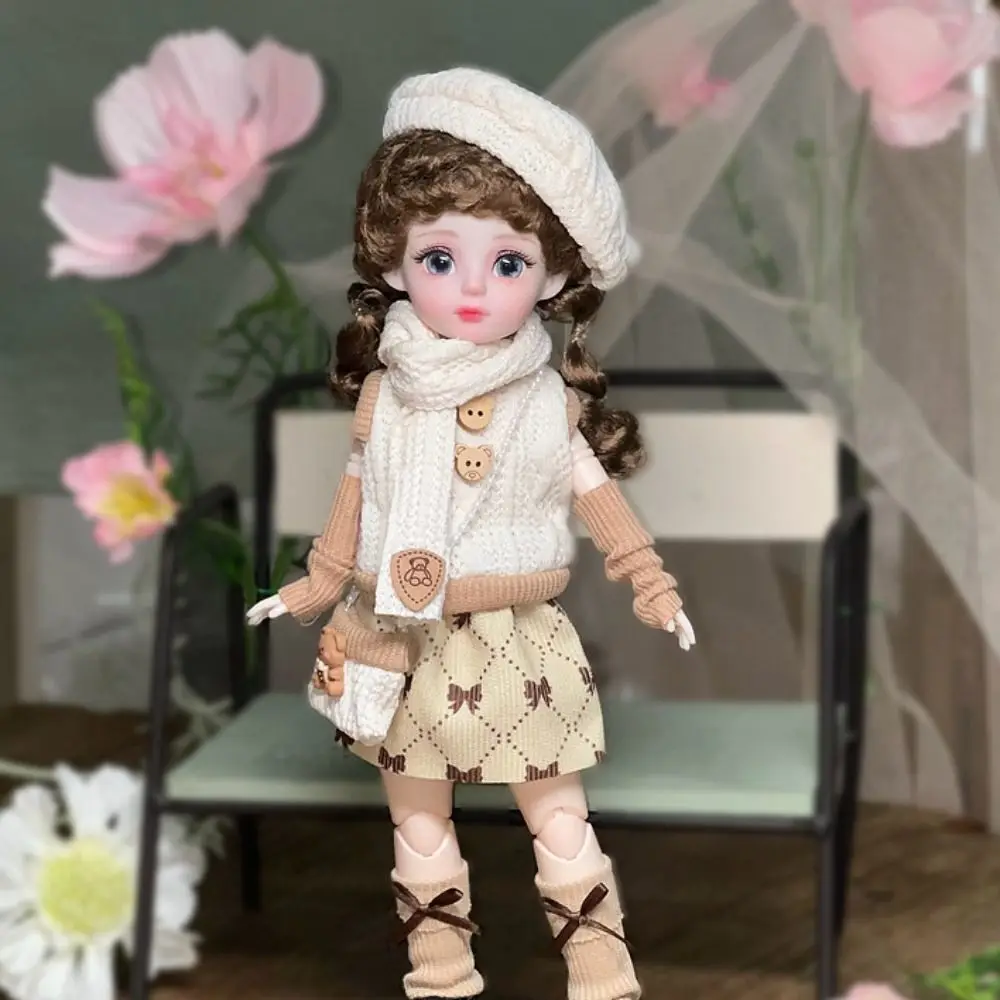 1 Set 1/6 SD 30cm Bjd Doll with Clothes Attractive Eyes Long Hair Princess Dress Up BJD Dolls Ball Jointed Elegant