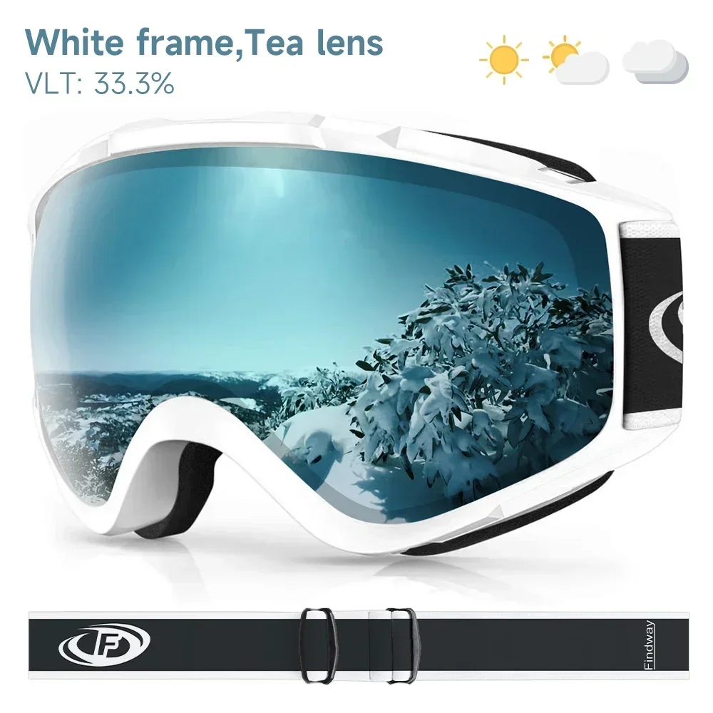 Ventilación Doble Anti Empañamiento Gafas De Esquí Y Snowboard EXP VISION: Antivaho, Lentes Esféricas Desmontables Y Compatibles Con Cascos (OTG) Protección UV400 Gafas Nieve