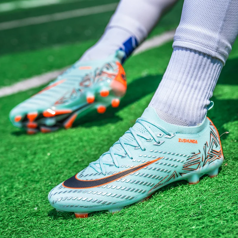 Men's Soccer Shoes TF/FG Non-Slip Turf Soccer Cleats Personalized Design Sport Shoes Casual Sneakers Fashion Football Boot 35-45