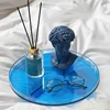 Nordic Acrylic Round Tray Living Room Pantry Organizer Coffee Table Water Cup Trays Dessert Storage Tray Storage Home Decor 2
