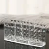 Clear Acrylic Makeup Brush Holder Desk Cosmetic Organizer Lipstick Storage Box Nail Polish Display Stand Rack Jewelry Case 5