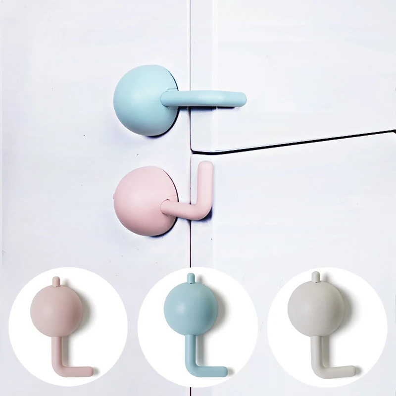 

2024 Baby Safety Lock Anti-Pinch Hand Children Safety Cabinet Door Drawer Locks Multi-Functional Security Refrigerator Buckle