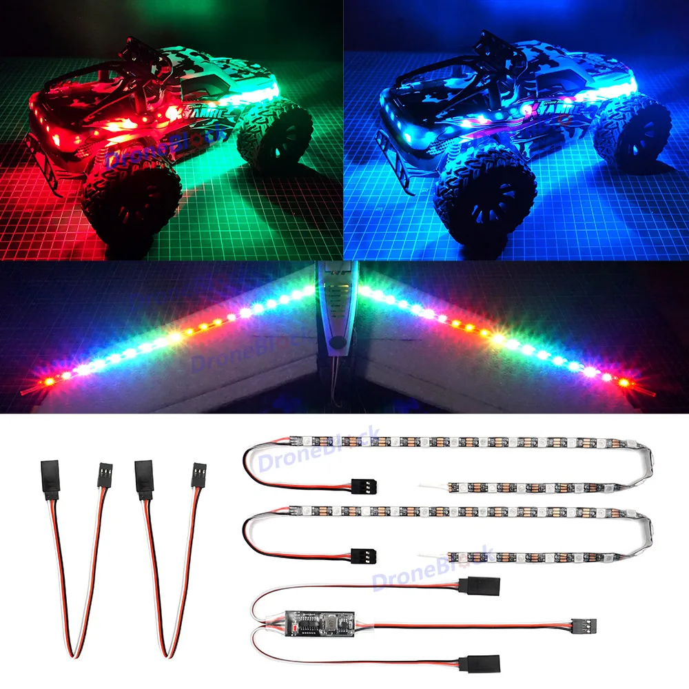 RC-LED-Lichtst-reifen-f-r-RC-Autos-LKW-Flugzeug-Boot-Drohne-Starr-fl ...