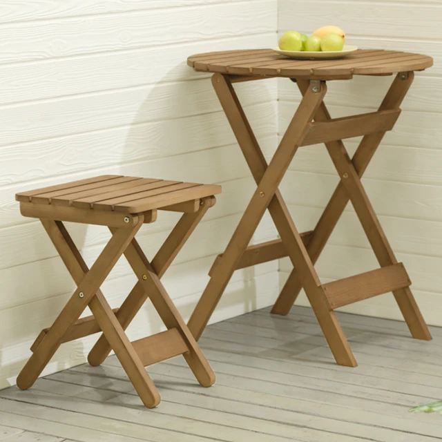 Mesa Plegable de madera maciza para el hogar, Mesa de comedor portátil  Simple y sillas para exteriores, Mesa pequeña redonda para el hogar,  escritorios, Mesa Plegable - AliExpress