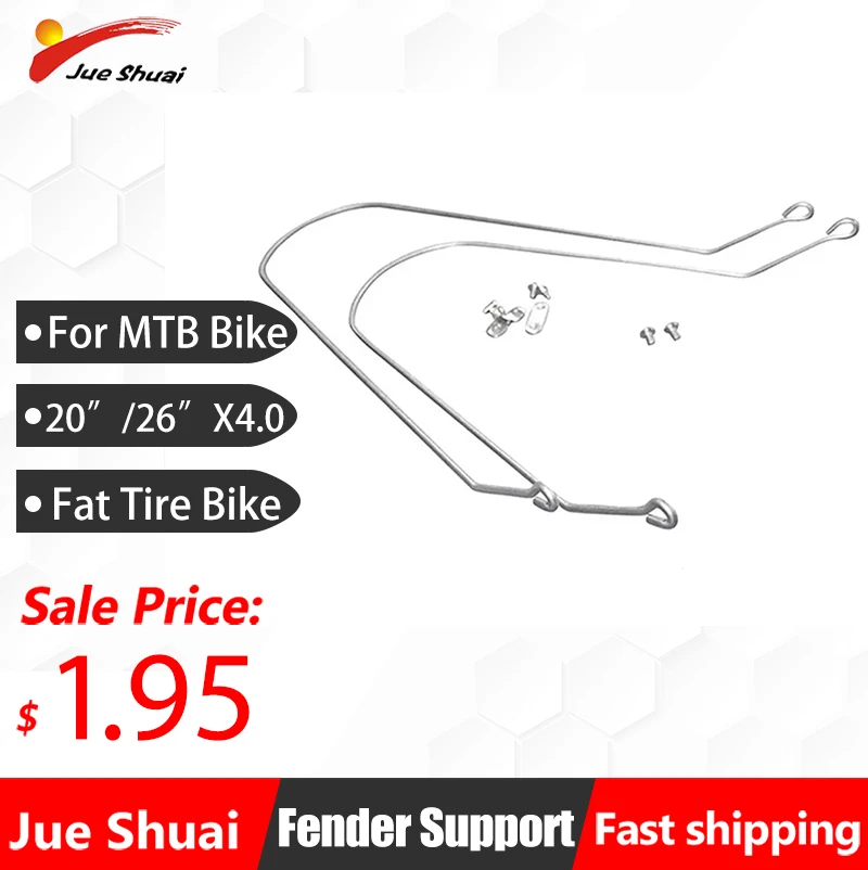 20 "26" 4.0 Fat Tire Bike Fender Support Snow Mudguard Mtb Parafanghi Per Biciclette Accessori Per Ciclismo Da Spiaggia E-Bike Fender Fat Tire Part