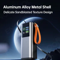 PD100W 20000mAh Power Bank Fast Charging, Metal Shell TFT Screen, Built-in Type-C Cable, LED Flashlight, PD3.0 for Laptop Phone - Image 5