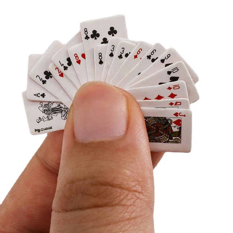5Box Poker Playing Cards Mini Party Games Kids Adult Novelty Gifts Funny Gadgets Juegos De Mesa Familiares Divertidos 2