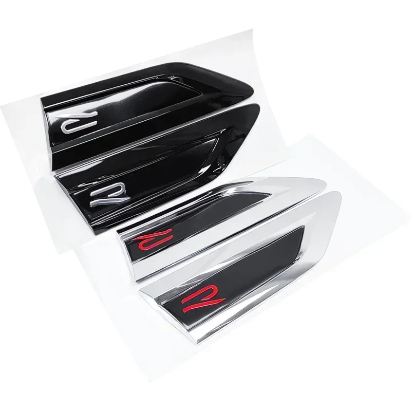 폭스바겐 VW R라인 R 라인 배지 골프 MK4 파사트 폴로 샤란 라비다용 4개 자동차 도어 사이드 엠블럼 펜더 범퍼 스트립 스티커