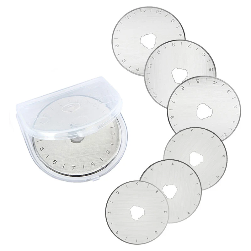 28mm /45 mm Rotary Replacement Blades Paper Cutter Knitting Circular Cutting Patchwork Leather Crafts Rotary Cutter craft cutting tools