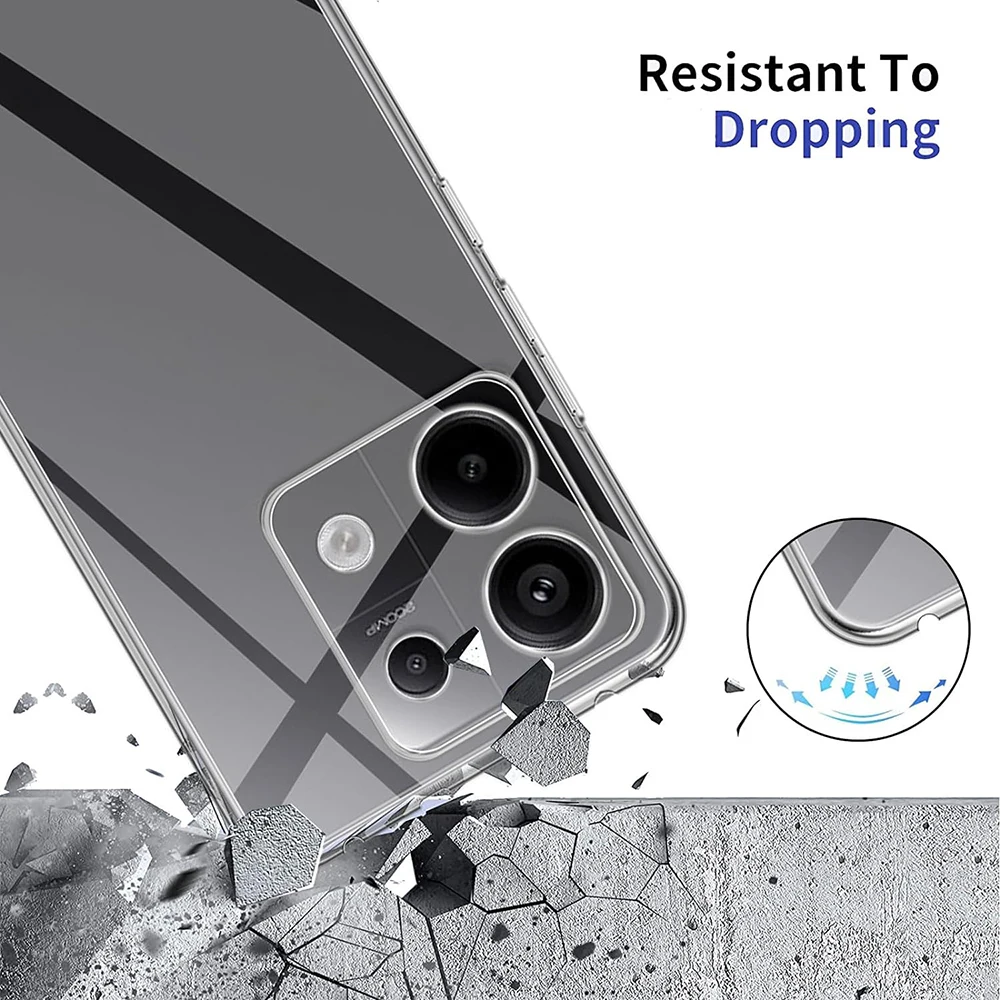 Ultra-Thin Clear Shockproof Silicone Phone Case