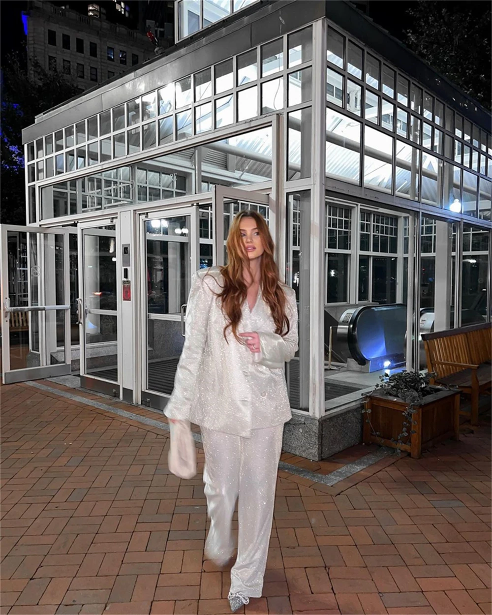 Pink Blazer Set Women High Street Casual Oversized Blazer Mujer Women Suits Office Sets Party Mathcing Sets 2025 Spring